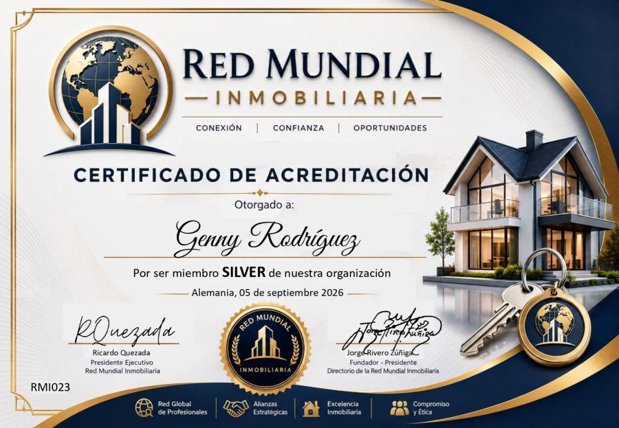 Certificado de Acreditación de Genny Rodriguez